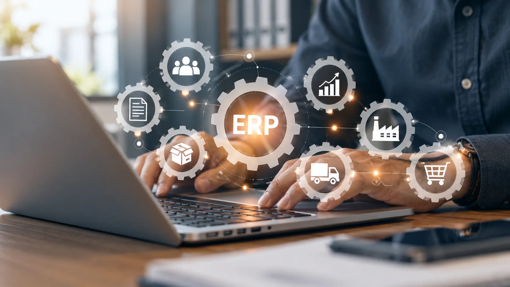 ERP system in Malaysia connecting inventory, manufacturing, sales, logistics and business operations